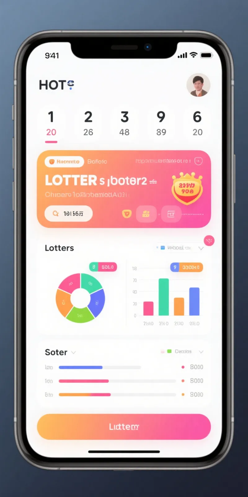 滴滴彩票 APP 界面展示