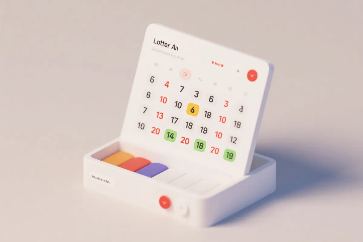 当期开奖信息面板与数据结构示意图